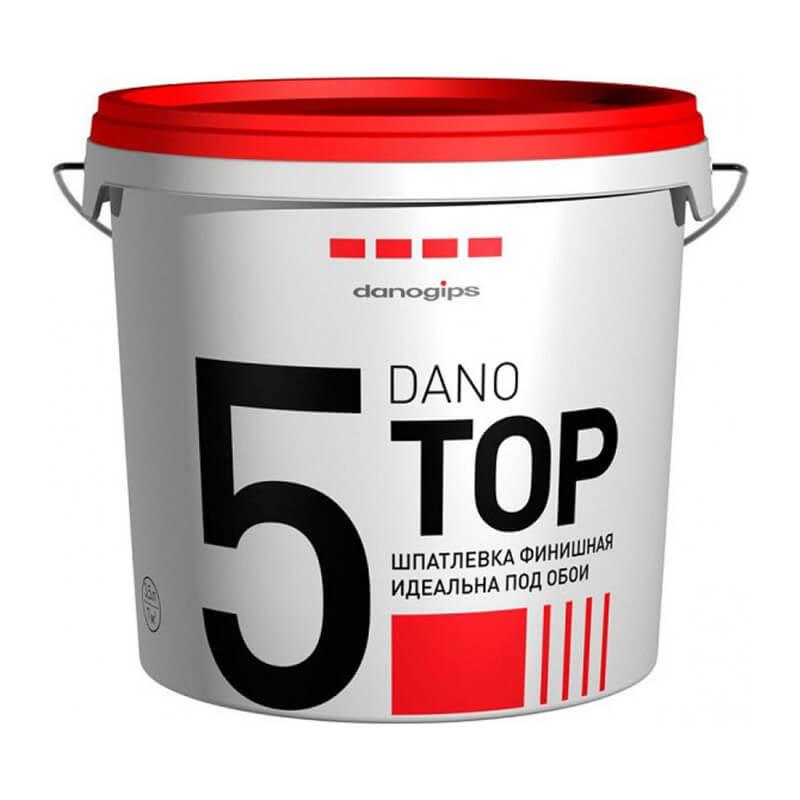 Финишная готовая полимерная шпатлевка DANO TOP 5 (10л)